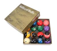 Srliya Billiard Balls Resin High Friction Professional TV Style Pool Balls Set for Tournament Practice 2.25in