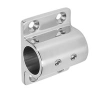 Srliya Boat Hand Rail Fitting, Marine Grade 316 Stainless Steel Stanchion Base, Mirror Polished, Double Top Thread Design, 7/8in Hole, Yacht Fiberglass Inflatable Yachts, Fine Polishing