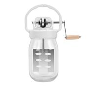 Srliya Butter Churner 1500ml Hand Crank Manual Butter Maker Create Delicious Homemade Multi Functional Food Grade Glass Jar