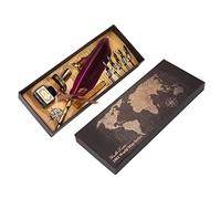 Srliya Calligraphy Pen with Replaceable Nibs for Gothic Style (Rose Red)