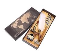 Srliya Calligraphy Pen with Replaceable Nibs for Gothic Style (White)