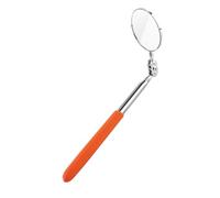 Srliya Car Telescopic Inspection Mirror Extending Detection Round Lens Hand Tool (Red set handle type 50X600mm)