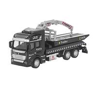 Srliya Car Tow Truck Model Metal Alloy 19.9cm Length Pullback Big Tow Trucks Model Toy