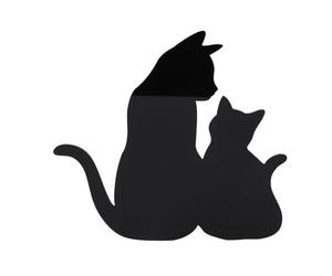 Srliya Cat Night Light LED Light Sensing Sound Activated Black Cat Silhouette Lamp for Living Room Hallway Kitchen Bedroom Wall Decor