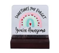 Srliya Cheer Up Table Sign Decorative Acrylic Sign with Inspirational Sayings, Rustic Style, Ideal for Table Decorations, Suitable for Various Scenes