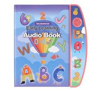 Srliya Children Electronic Book English Educational Sound Book Smart Toy Electronic Book for Kids Students (Pink)
