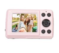 Srliya Compact 16MP 1080P Digital Camera with 16X Zoom, Auto Focus, Multi Axis Stabilization, Portable for Travel Vlogging Photography Video Recording (Pink)