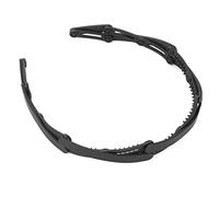 Srliya Compact Foldable Hair Hoops for Girls, Durable Folding Headband for Gym or School, Plastic Resin Material (Black)