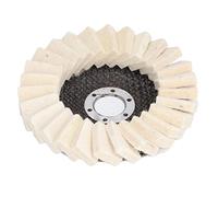 Srliya Compressed Wool Polishing Wheel 2PCS 5in Grinding Discs Wavy Felt Buffing Pad with 0.9in Center Hole for Metal Stone Tool Angle Grinder