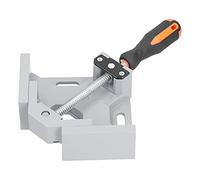 Srliya Corner Clamp 90 Degree Clamp Right Angle Adjustable Aluminium Alloy Single Handle Rotating Jaw 95mm Jaw Depth 35mm Placeholder with Swing for Woodworking Welding