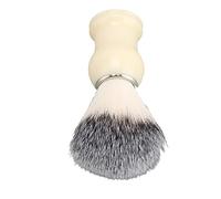 Srliya Curved Handle Barber Duster Brush Compact Lightweight Easy Clean Neck Duster Brush for Beard Hair Trimming Plastic Nylon White for Salon
