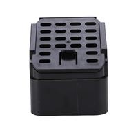 Srliya Downspout Drain Outlet Gutter Downspout Connector Downspout Outlet Filter Guard for 3X4 Inch A Type Gutter (Black)