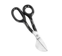 Srliya Duckbill Napping Shear 7 Inch Carpet Pile Scissor Duckbill Applique Scissor Ergonomic Grip for Arts Crafts Embroidery Black