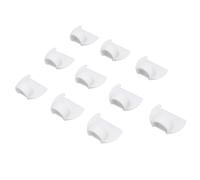 Srliya Edge Stitch Lock Sewing Template, Mini Finger Ruler Seam Needle Gauge, Quilting Tool for Beginners, 10Pcs PLA 2mm White