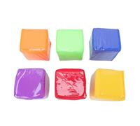 Srliya Education Playing Game Dice Soft Foam Pocket Dice 6 Pcs 3.15in Clear Pocket Cubes for Classroom Teaching Homeschool Group Learning Math Language Activities