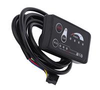Srliya Electric Bike LED Display Panel Durable Plastic Shell Sensitive Buttons Gear Memory Function for Electric Bike 22.2mm Handlebars