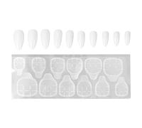 Srliya Fashionable Full Cover False Nails Tips for Women Girls, Suitable for Beginners and Experienced People, ABS Material (N5344-01)