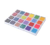 Srliya Finger Ink Pad, Non Poisonous Craft Ink Pad Stamp for Drawing, 24 Colors Washable, Water Based Printing Oil, Good for kids' Art Projects, Hands-on Learning, Crafts