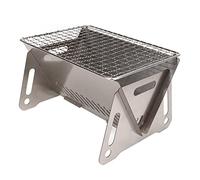 Srliya Folding BBQ Grill with Heat Resistant Stainless Steel | Portable for outdoor camping, durable, includes grill net, easy to install