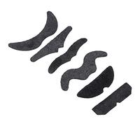 Srliya Funny False Mustache Self-Adhesive Black Fake Beard for Parties Halloween Christmas Special Novelty 6PCS for Masquerades Performances Decoration Flannelette