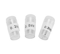 Srliya Gocheer 3mm Needle Airbrush Nozzle Tip 5×5×1 3pcs 0.2mm 0.3mm 0.5mm Airbrush Nozzles and Needles Tips Replacement Accessories