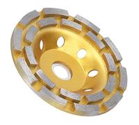 Srliya Grinding Cup Wheel Bowl Cutting Disc Double Row Polishing Pad Hardware Gold 125mm