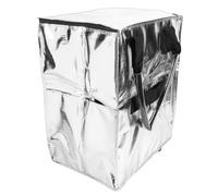 Srliya Grocery Bag On Wheels Collapsible Shopping Grocery Bag with Wheels for Laundry Camping Moving (Silver)