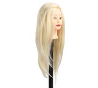 Srliya Hair Mannequin Head Improve Skills Braiding Curling Cutting Manikin Head for Hair Stylists Designers Silicone, High Temperature Synthetic, Real