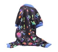 Srliya Halloween Dog Pajamas Cute and Stylish Jumpsuit for Pet Home Sleeping Halloween Theme 4 Legged Polyester 1 Piece