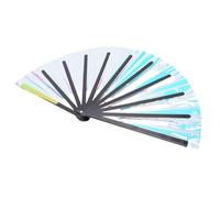 Srliya Hand Rave Fan Lightweight Folding Fan for Festivals, Parties, Dance Performances, Pride Celebrations, Tai Chi, PVC, Vivid Colors