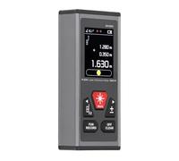Srliya High Accuracy Dual Distance Meter for Fast Measurements of Applicable Scene, USB Rechargeable Digital Tool for Construction Workers, ABS/Aluminum Alloy (SW-DR60)