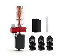 Srliya Hotend Kit Fit for Flashforge Adventurer AD5M/Pro 3D Printer Replcement Pre Installed 0.4mm with 0.25 0.6 0.8mm Quick Detachable Hardened Nozzle