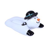 Srliya Inflatable Snowman Snow Tube for Winter Fun Thickened PVC Design with Handles for Family Activities 42.1x23.6x21.7in