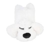 Srliya Interactive Dog Toy Toys Interactive Stuffed Animal Heartbeat Plush Toy for Pet Behavioral Sleep Calming Aid (White)
