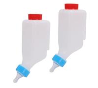 Srliya Lamb Feeding Bottles for Goat and Sheep, 500ml Plastic with Hanging Handle for Upside Down Independent Feeding