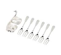Srliya Metal Swan Base Holder Dinnerware Set | Durable aluminum material, Elegant design, Multipurpose for coffee, Ideal for parties, Decorative and functional