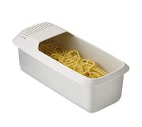 Srliya Microwave Pasta Cooker with Strainer, Original Fasta Pasta w Spiral Cookbook, Heat Resistant Pasta Boat Spaghetti Noodle Cooker (White)