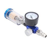 Srliya Mini Air Pressure Regulator Air Filter Water Trap Filter, Inline Oil Water Separator with Pressure Regulator for Spray Guns, Auto Parts