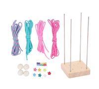 Srliya Monkey Fist Weaving Kit, Colorful Rope Making Material Pack with Plastic Beads for Crafting, Beginners, Outdoor Adventures