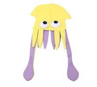 Srliya Octopus Hat Funny Design Octopus Costume Crazy Hat for Festival Party Cosplay Stage Performance (Yellow)