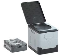 Srliya Outdoor Portable Folding Toilet for Camping, Travel Car Use Adult Potty Supporting Up to 150kg (Sensing dual -light zoom model #08)