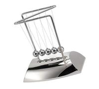 Srliya Pendulum Ball Toy, Steel Balance Swing Balls Toy for Perpetual Motion Physics Science, Educational Present for Kids, Office Decoration, Made From Steel, Silver