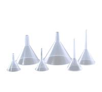 Srliya Plastic 50ml Separate Funnel Portable for Essential Oils, Breakaway Lightweight Dispensing Funnel for Science Classroom, 100PCS