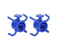 Srliya Plastic Durable Beach Umbrella Hanging Hook 4 Prong Holder for Towel Hat Sunglasses for Universal Size Umbrella Poles 1.0-1.3in Diameter (Blue)