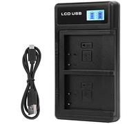 Srliya Portable Camera Battery Charger for NP-BN1 USB Camera Dual Charger