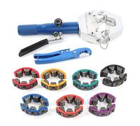 Srliya Portable Handheld A/C Hose Crimper Lightweight Hydraulic Tool for Simple Fittings Crimping Ideal for Auto Mechanics Black