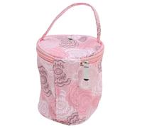 Srliya Portable Yarn Storage Bag Stylish Small Crochet Organizer with Top Threading Hole for Crafting on the Go (Type 2)