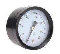 Srliya Pressure 0-60 PSI Stainless Iron Clear Display for Air Water Fuel 1/4in NPT 2in Dial