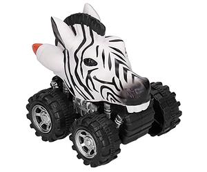 Srliya Pull Back Car Toy Four Wheel Drive Vehicles Toy for Kids Toddlers Above 2 Years Old ((zebra))