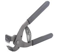 Srliya Punch Plier Hand-Held Silent 4mm 4 Prong Leather Craft Hole Punching Tools for Belts Saddles